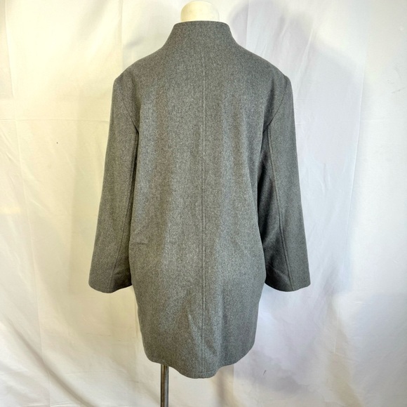 LOUBEN GREY CASHMERE AND WOOL JACKET MADE IN CANADA WOMAN SIZE 12 - Picture 5 of 17